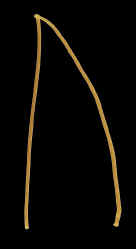 Ur-runen fra 16-futhorken i Alan Daugaards ovale amuletter