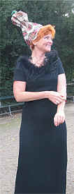 Skuespillerinde Lene Poulsen arrangr af Poesiens Dag 2002